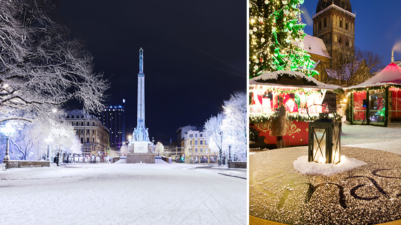 Tag p� julemarked i Riga, Letland